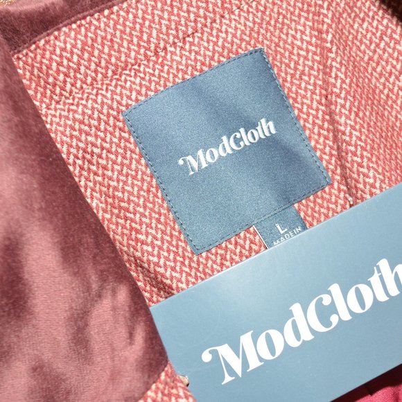 ModCloth Properly Polished Blazer Red Houndstooth - Picture 10 of 12